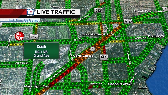 #TRAFFICALERT Crash on US-1 NB approaching Grand Ave. https://t.co/oXJS5R44kO
