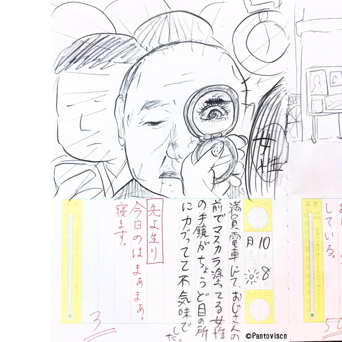 新カオス絵日記 2018.10.8
「手鏡」 