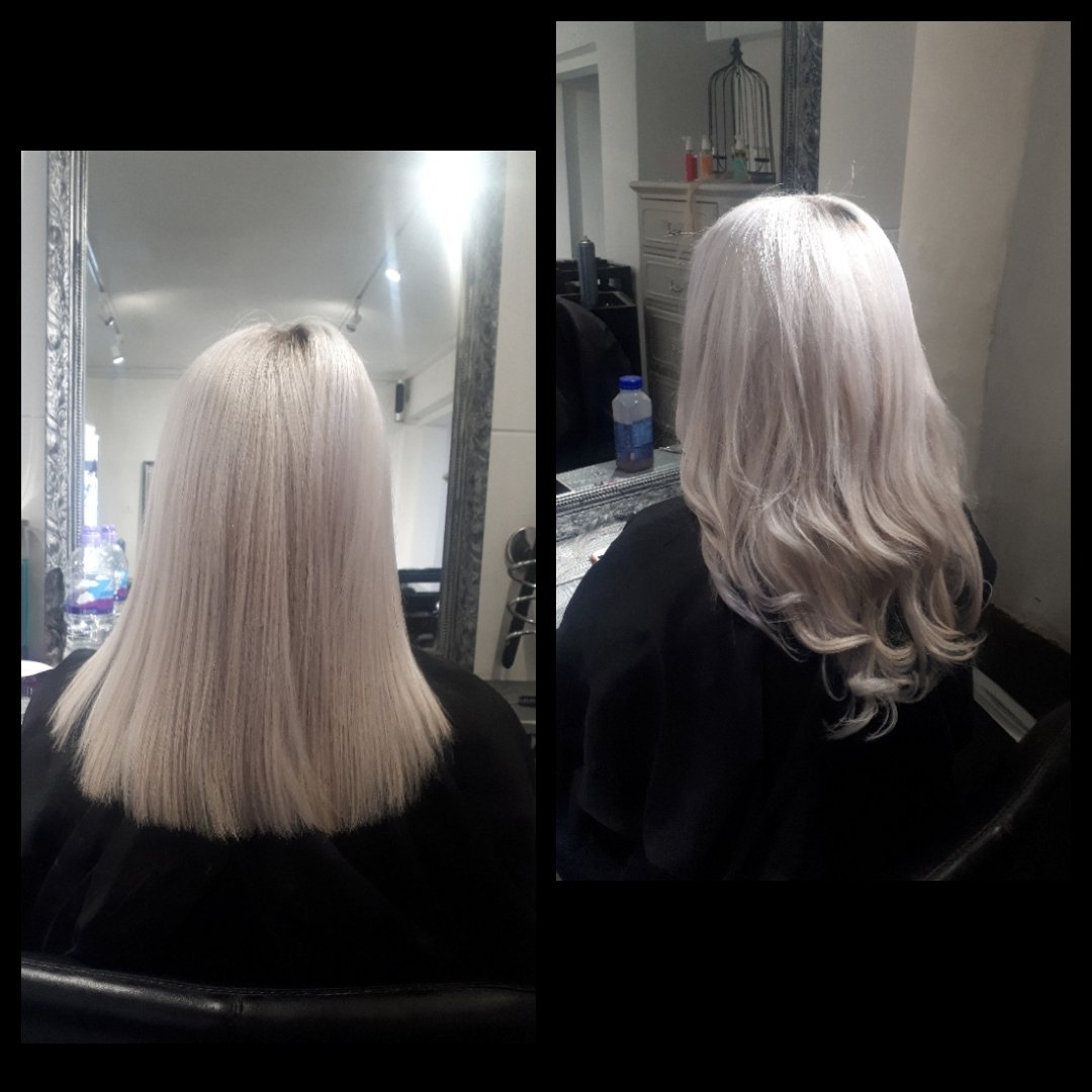 100grams micro bead hair extensions (Client supplied the hair and I fitted them) #hairoftheweek #hairextensions #wellafamily #bristol #keynsham