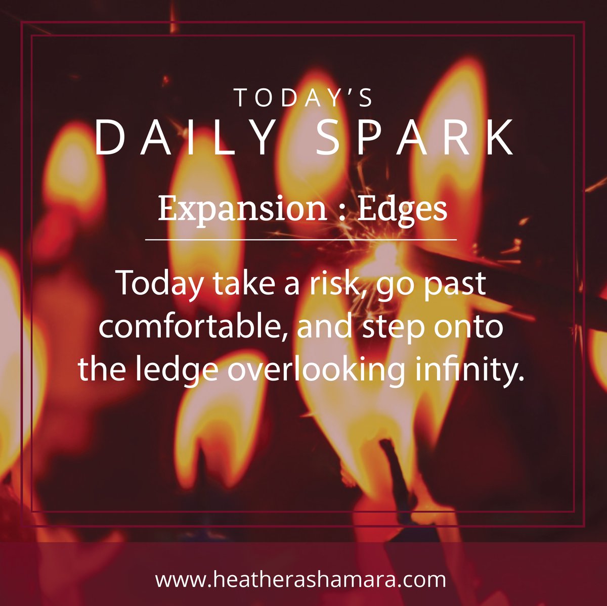 HeatherAsh's tweet photo. Expansion: Edges Today take a risk, go past comfortable, and step onto the ledge overlooking infinity. The expansive view on the other side is waiting. #dailysparks #expansion #edges #heatherash To get daily sparks in your inbox each day go to https://t.co/VIdTuohcxw https://t.co/xFUgUGMsBh