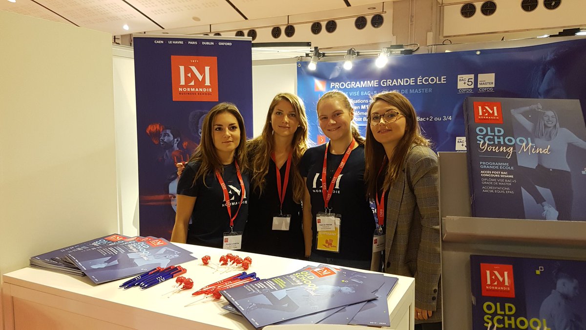 IsabelleDalle's tweet photo. La team @EMNormandie vous attend au salon #postbac du @Figaro_Etudiant à Paris #carrouseldulouvre @atoutplus3 @ConcoursSESAME https://t.co/D5PWHuVU15