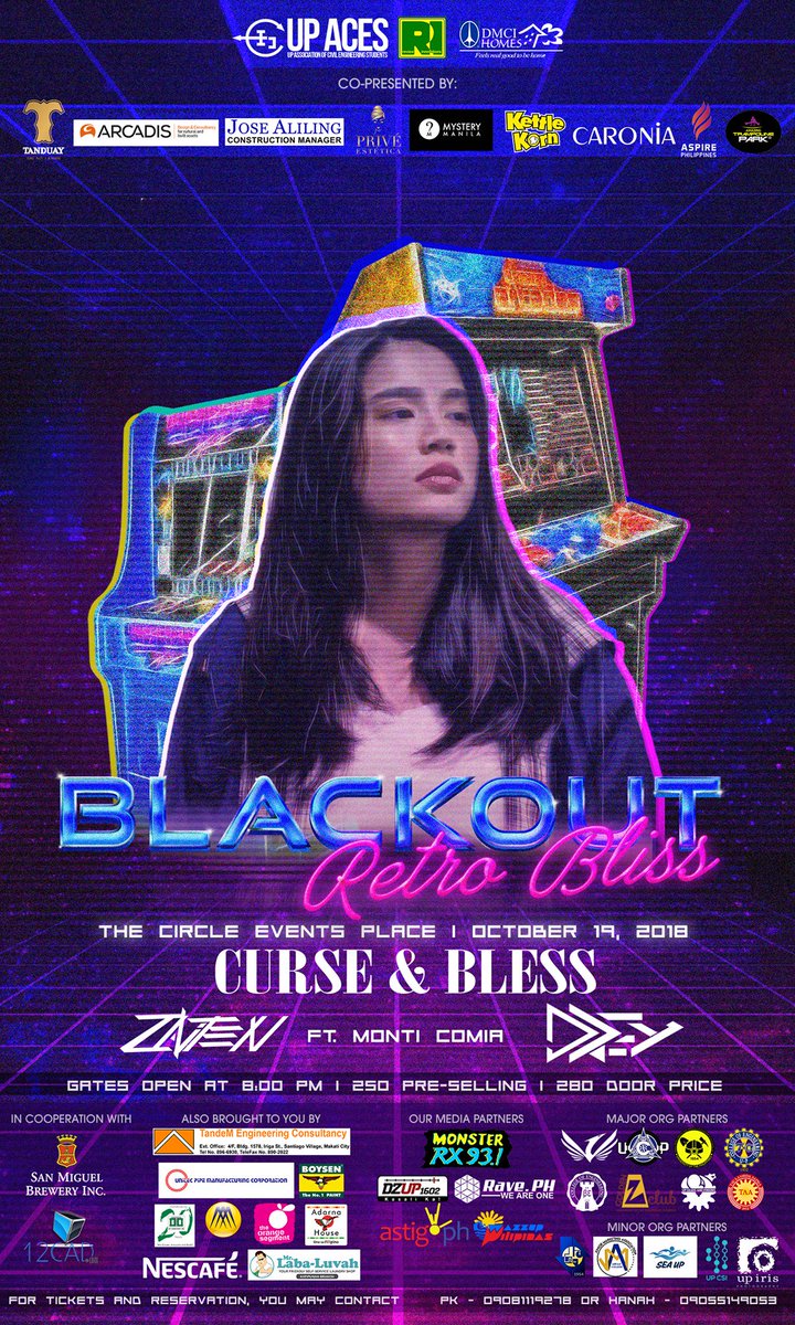 upaces's tweet photo. Let’s make heaven a place on earth.

BLACKOUT: Retro Bliss
10.19.18
The Circle Events Place

Tickets are now available at the UP ACES Tambayan (1st Floor Lobby, Melchor Hall, UP Diliman)

#Blackout2018
#RetroBliss https://t.co/3p4dx2b4CW