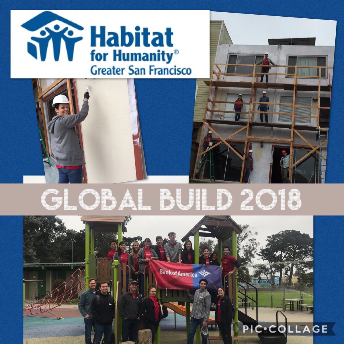 HeidiRacherla's tweet photo. Thousands of global teammates joined in the 5th Annual @Habitat_org @BankofAmerica #GlobalBuild this week, marking 30+ years partnering. Thanks to local @HabitatEBSV @HabitatGSF & #BofAVolunteers for making a vital impact in #Bayview & #CentralCommons https://t.co/lkOCAv6BL5 https://t.co/PmE3EHz6PL
