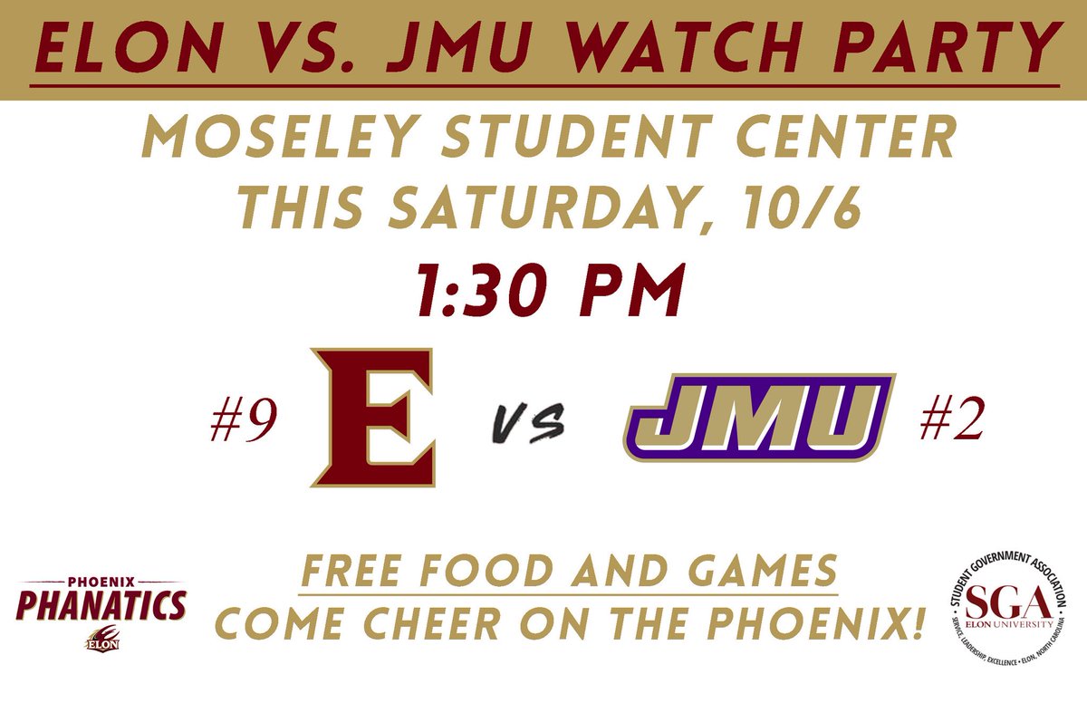 KBrownJr4's tweet photo. Wake Up @elonuniversity, It's Game Day!! #BeatJMU https://t.co/92r3DtXPcv