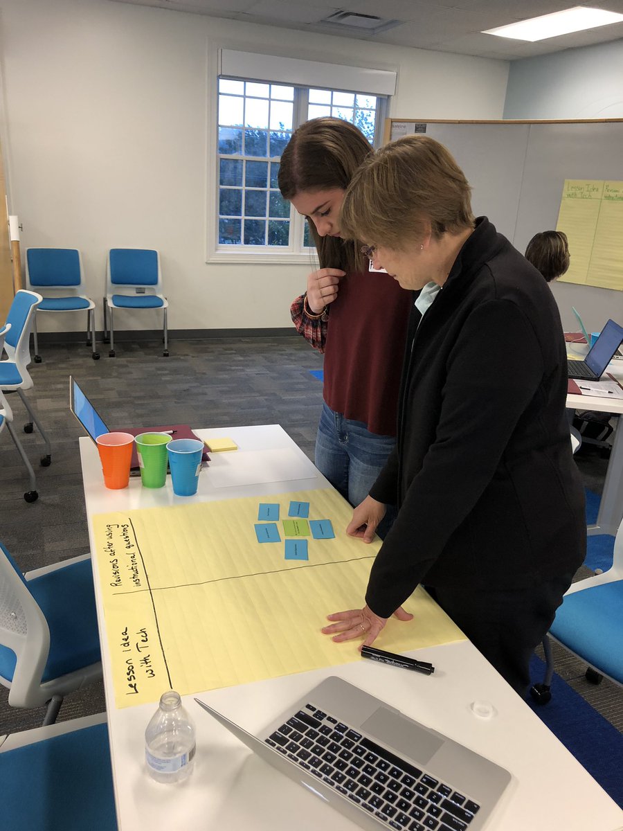 AnneRoycroft's tweet image. Love this! Pairing Elon teaching candidates with veterans to explore tech teaching #ElonEdTech #ElonEd