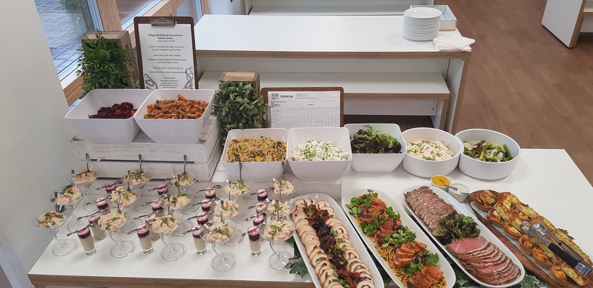 GuyKaye1's tweet photo. #coldbuffet for the governors @chigwellschool @ChartwellsInd #eatvibrantly #autumnsalads #chickenroulade #smokedmackerel pate #leek and quail egg #tart, #asianduck, #roastsirloin @chefchrischig @soubie2002 https://t.co/Fy1UlVxGJx