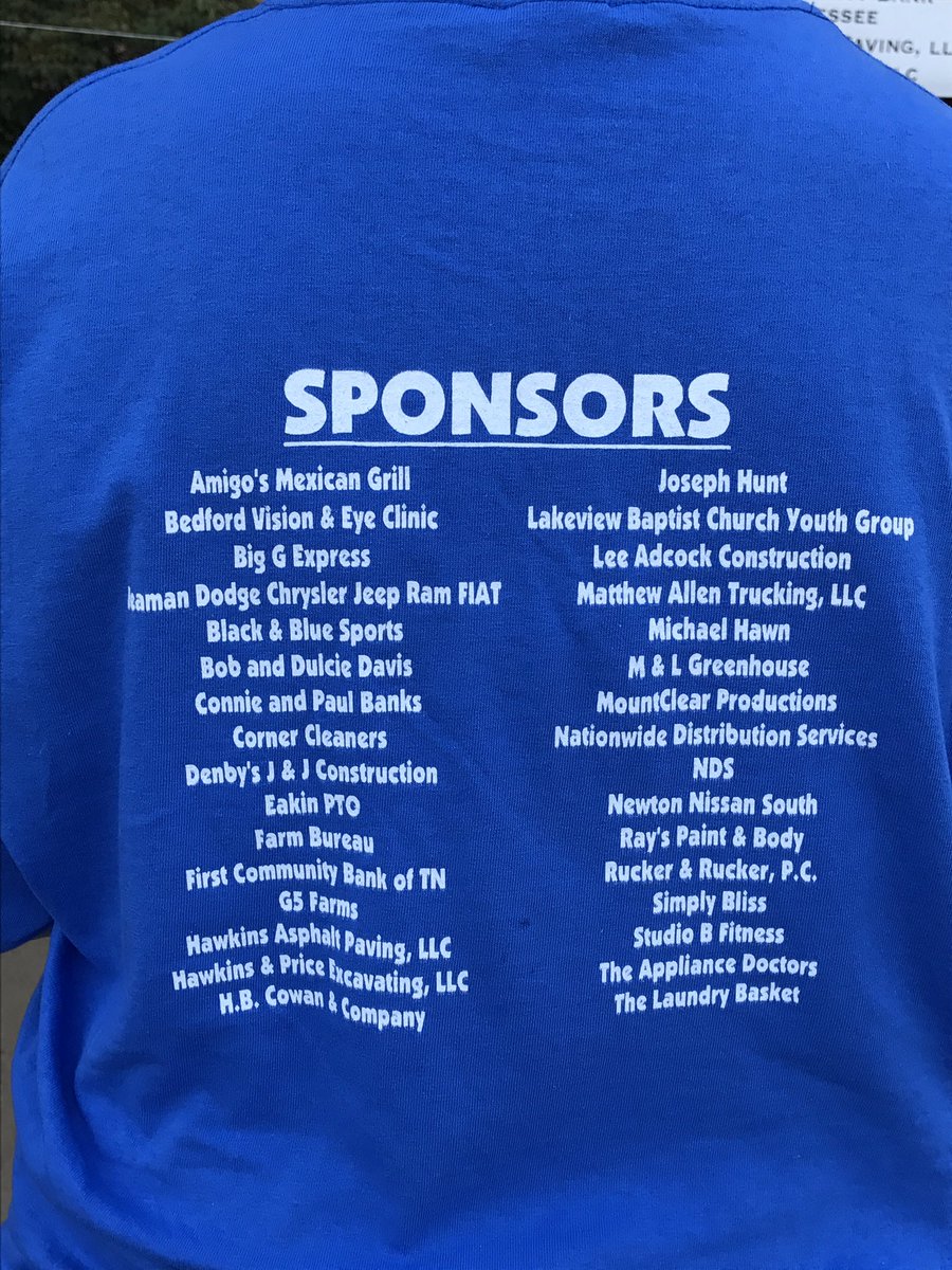 Dulciedavis2's tweet photo. #EakinLiteracyRun #Thanks to our sponsors #amazing https://t.co/xwOj5lKufO