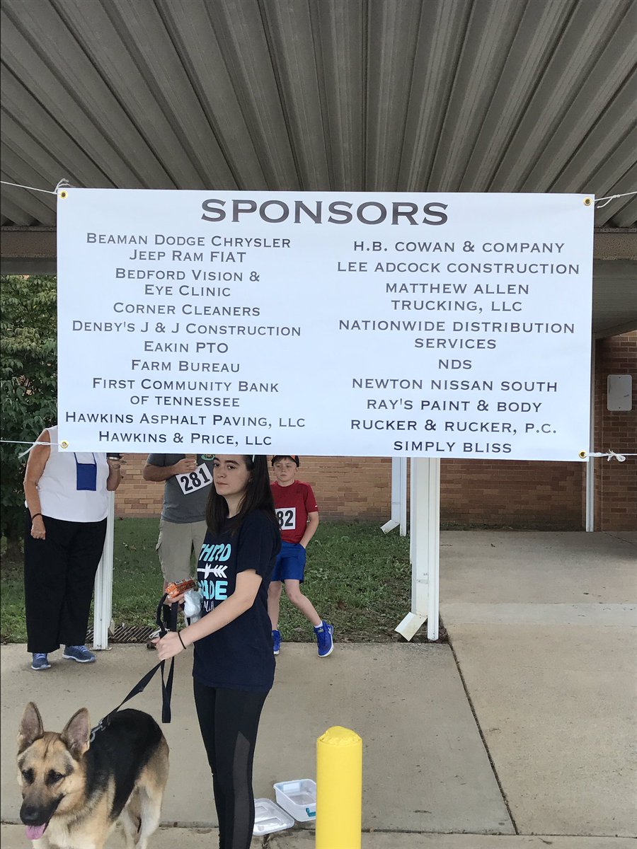 Dulciedavis2's tweet photo. #EakinLiteracyRun #Thanks to our sponsors #amazing https://t.co/xwOj5lKufO