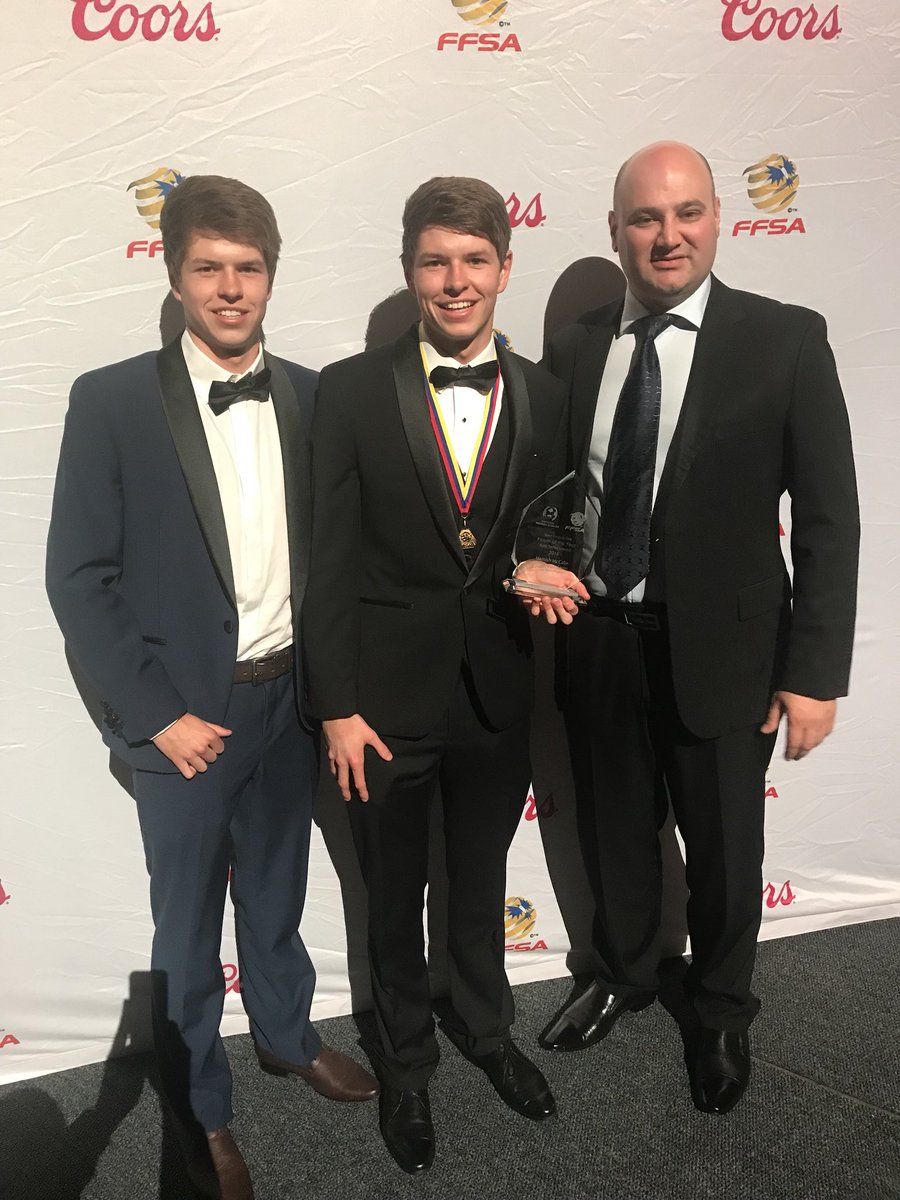 AdelBlueEagles's tweet photo. Congratulations to Adelaide Blue Eagles Hamish McCabe @Hamish_McCabe who was  announced as State League 1 Player of the Year for 2018 at tonights awards night. Well deserved!!! All looking great. #AZZURRI 
#COF2018 https://t.co/nRdC2VMNnL