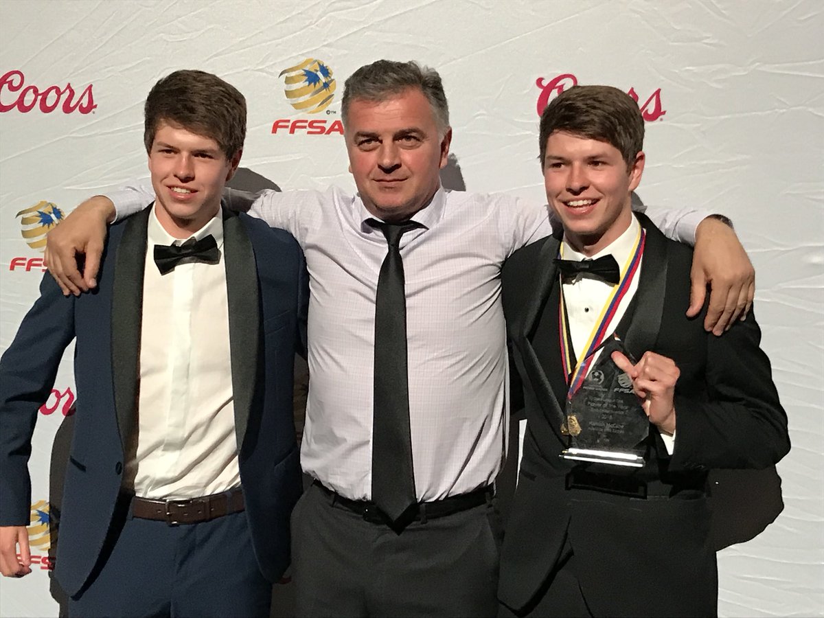 AdelBlueEagles's tweet photo. Congratulations to Adelaide Blue Eagles Hamish McCabe @Hamish_McCabe who was  announced as State League 1 Player of the Year for 2018 at tonights awards night. Well deserved!!! All looking great. #AZZURRI 
#COF2018 https://t.co/nRdC2VMNnL