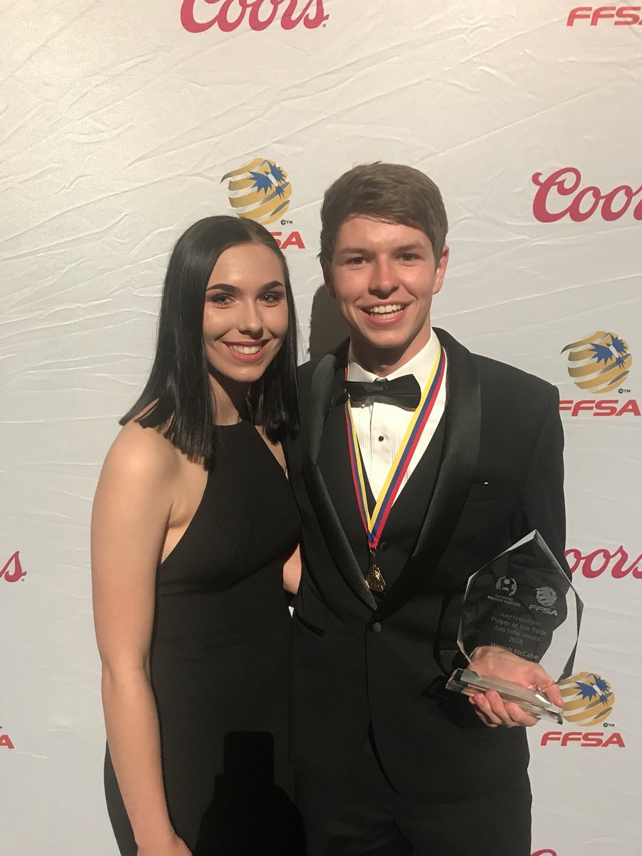AdelBlueEagles's tweet photo. Congratulations to Adelaide Blue Eagles Hamish McCabe @Hamish_McCabe who was  announced as State League 1 Player of the Year for 2018 at tonights awards night. Well deserved!!! All looking great. #AZZURRI 
#COF2018 https://t.co/nRdC2VMNnL