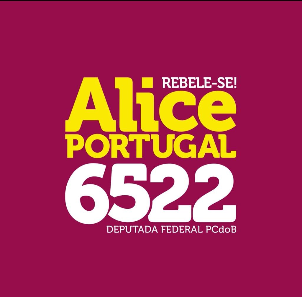 Alice_Portugal's tweet photo. Chegando a hora de eleger a única mulher, deputada da federal da Bahia, que vota a favor do povo e dos direitos sociais.

#Alice6522
#AliceSim https://t.co/5vO7ThRYo4