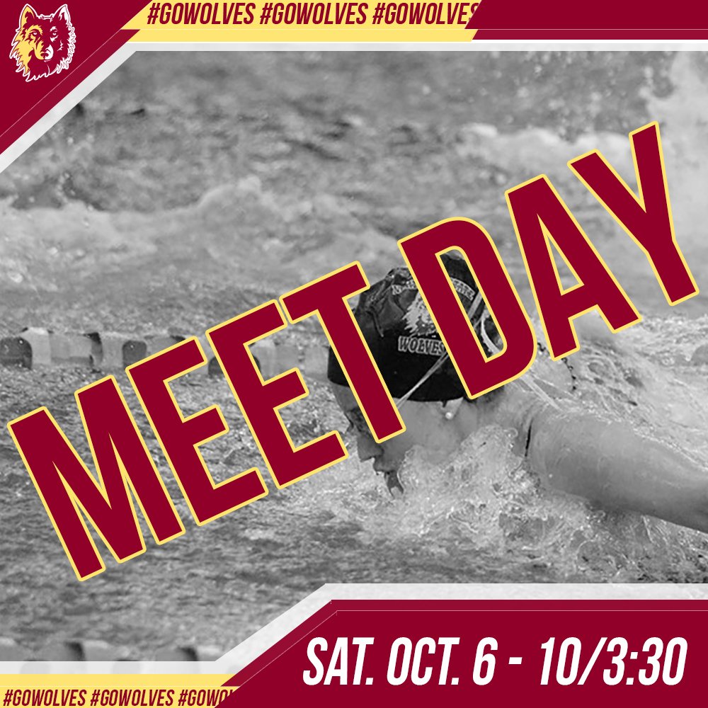 WolvesAthletics's tweet photo. Wolves Swimming is back in action again today at the Augustana Triangular. First session starts at 10 a.m. with the second session starting at 3:30 p.m. #GoWolves
๐ - Sioux Falls, S.D. https://t.co/MH80fvXpTF