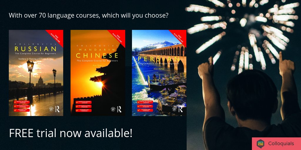 routledgelang's tweet photo. Our Colloquials language course free trial ends on 10 October! Don't miss out! 
https://t.co/za400KmP9U
#languagelearning #languagematters #lovelanguages https://t.co/5Wr69Cynyr