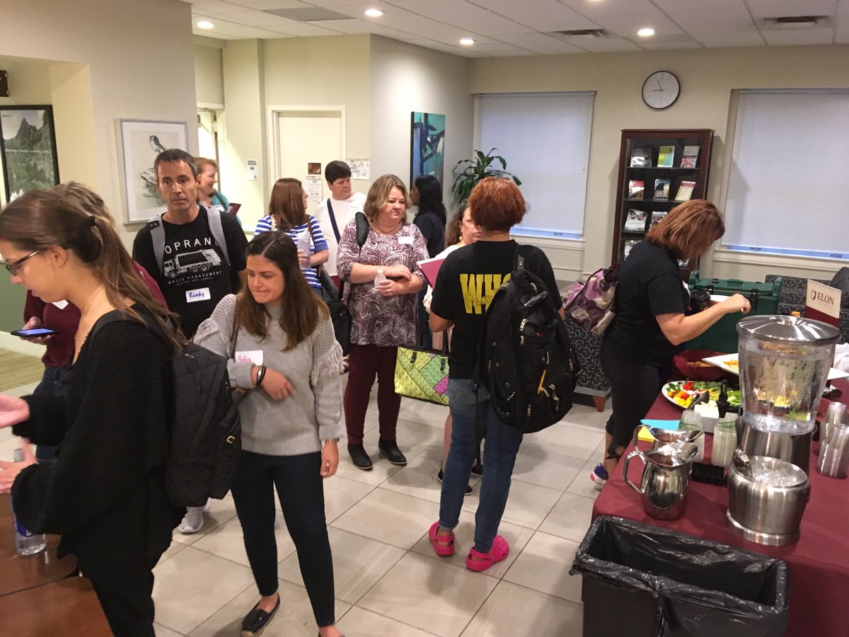 erinhone712's tweet image. Between sessions at our #ElonEdTech conference! Where there is food, they will come! #ElonEd