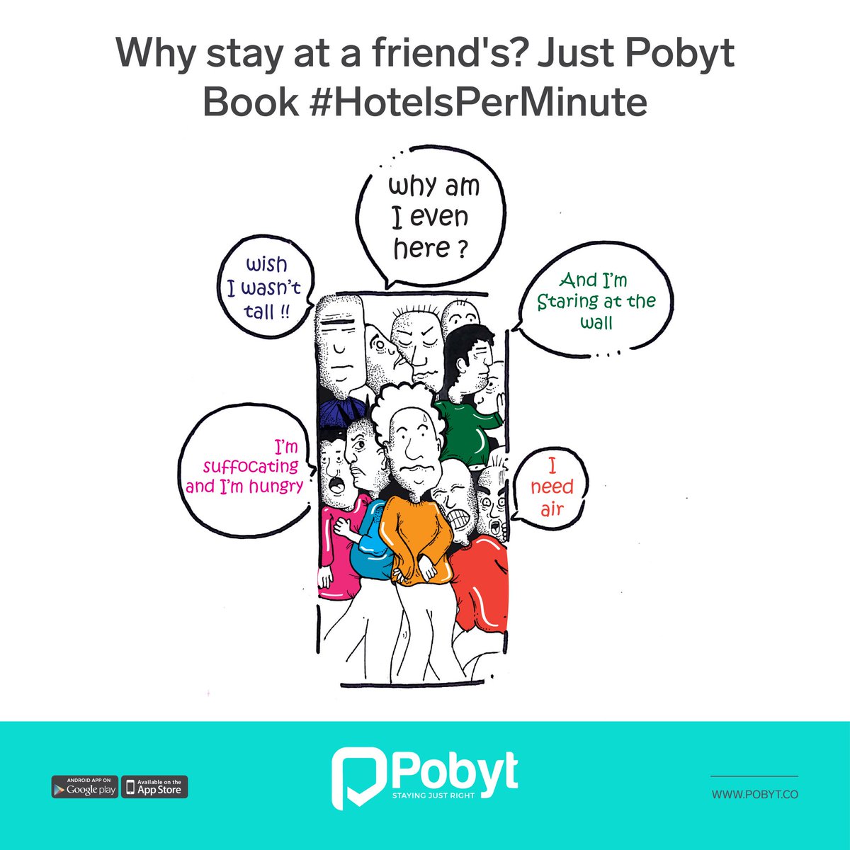 Pobytapp's tweet photo. Too uncomfortable stays at a friend's place everytime you visit? Simply use the Pobyt app. It finds the best hotels for short stays.
#ShortStays simplified with flexible check-ins.
#Office #HotelsForEveryone #Pobyt #TryPobyt #Microstays #HotelPerMinute #PayPerMinute #dayuse https://t.co/5n1FFVci9m