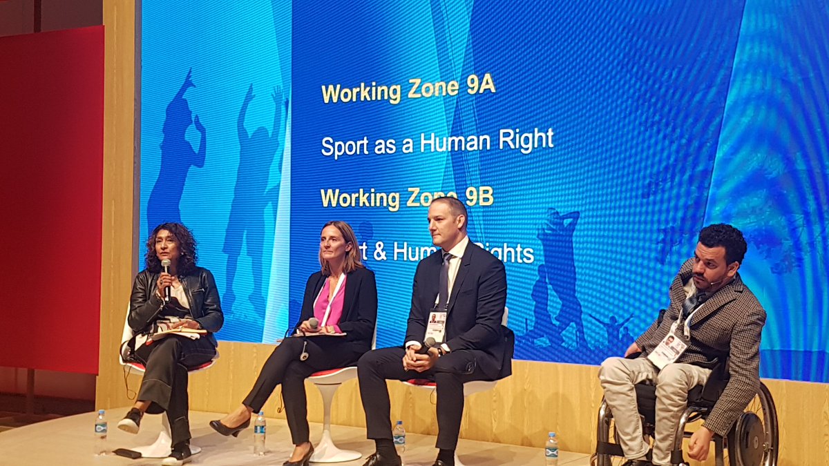 lauratiidla's tweet photo. Is sport really a human right or just a means to an end? What's your take on it?
Fascinating discussion at the panel at the #OlympismInAction Forum. @iocmedia @yogchangemakers #humanrighttomove https://t.co/ltVwxlbbE7