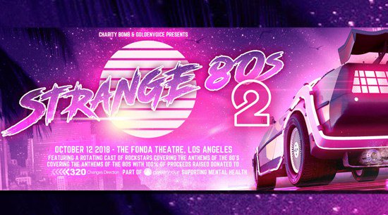 john5guitarist's tweet image. On Friday I will be at the #Strange80sII charity event in LA. Find out more about this great event which is helping raise money &amp;amp; awareness for #320ChangesDirection (co-founded by @ChesterBe widow Talinda) strange80s.com
#ChangeMentalHealth #MentalHealthAwareness