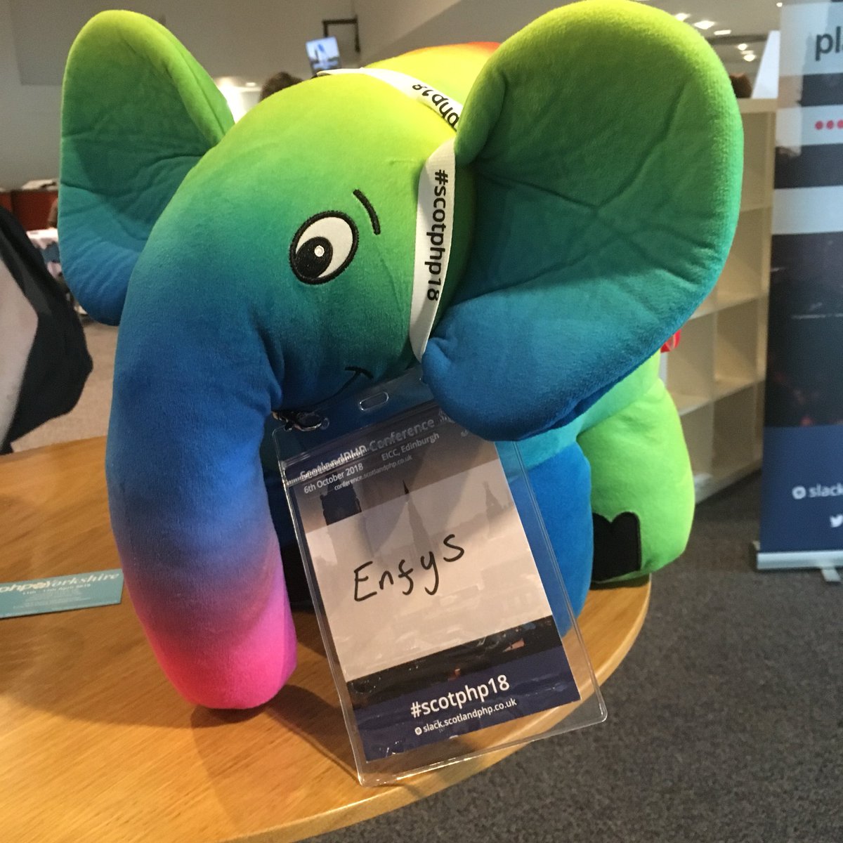 d3vlinUK's tweet image. latest visitor to @scotlandphp #scotphp18 @elephpant