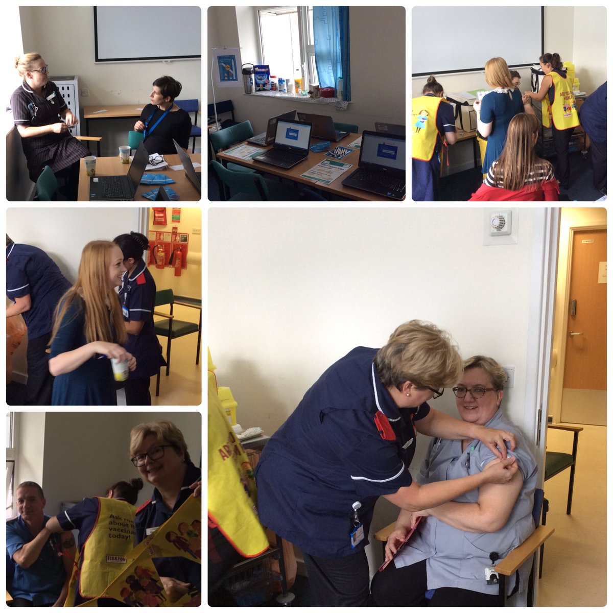 ZandraSutherla1's tweet image. A huge thank you to #teamneuro @nhsuhcw for welcoming the One Stop Clinic, even when I turned up 4hrs early 🙈.  Staff from Team Neuro have attended every Clinic this week! Thank you to @emlcook for supporting the flu jab⭐️ see you all soon #NHSStaffsurvey2018 check your emails