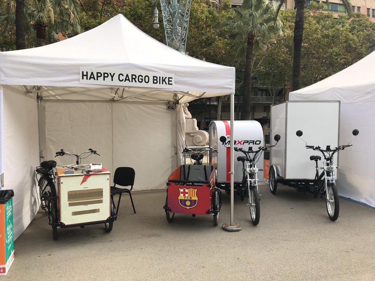 HappyCargobike's tweet photo. Otro año mas estamos en la @expoelectricbarcelona con nuestras bicicletas de carga. #bicicletadecarga #bicicargo #cargobike #asistenciaelectrica #barcelona #expoelectric2018 https://t.co/PgI4YAfWfl