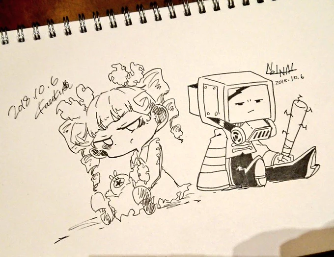 かぜきんさん(@kaze_kin)と映画鑑賞!?かわいいイラストもいただきました～ 