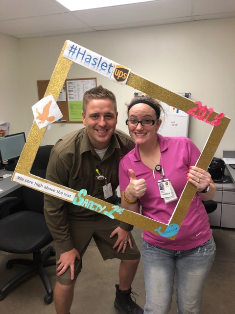 Tam_UPS's tweet photo. Team Indy is Haslet ready! We're excited to make the move! #IndyPreload #Indy2Haslet #HasletHawks #WeSoreHighAboveTheRest @RedRiverUPSers @ExperienceUPS @UPSers @roy_ups @UPS_News @gmcgufUPS @JHHumerUPS @JoeGaukler @NilesShawna @hill_deryl https://t.co/NYqgx1MbG7
