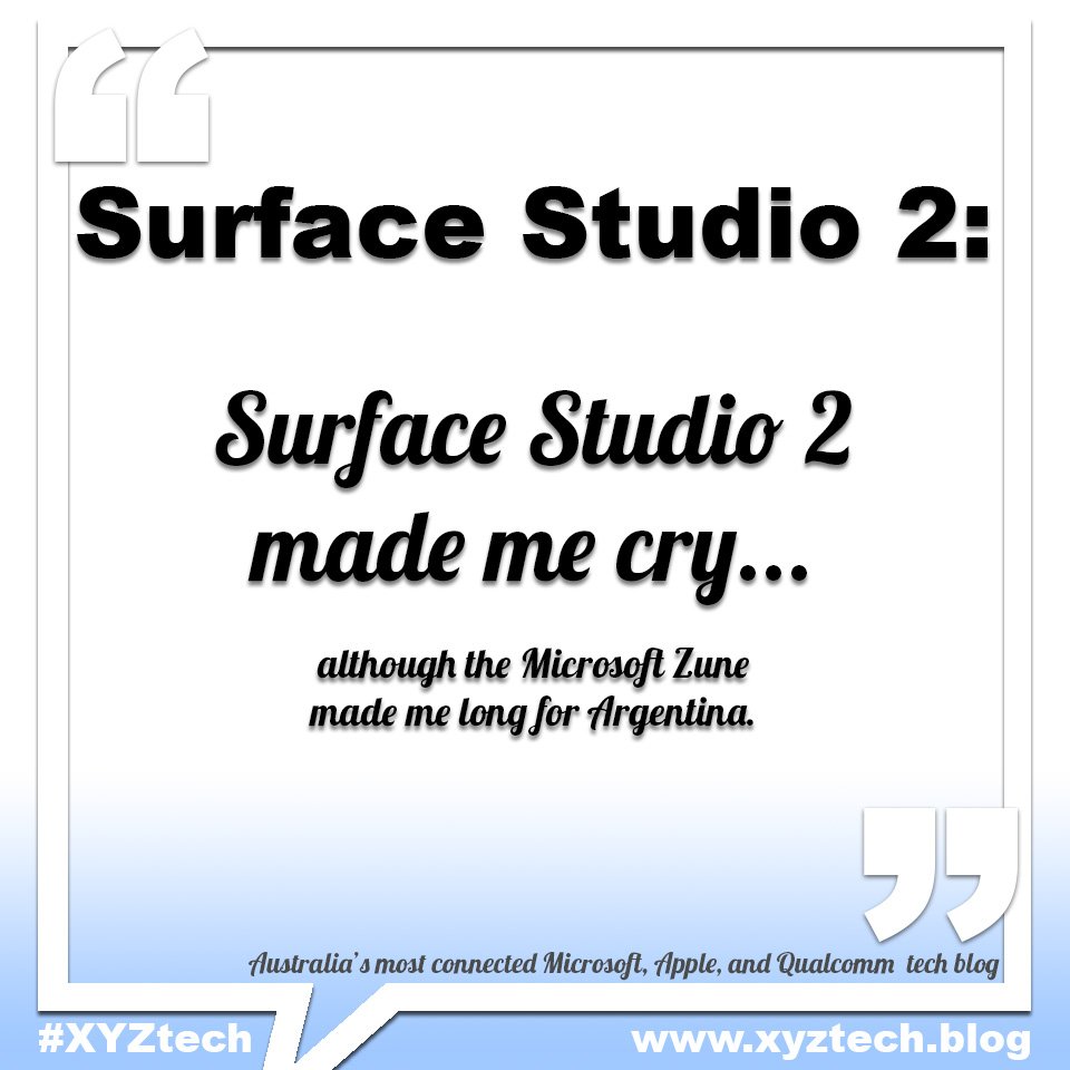 XYZaustralia's tweet photo. Why the Surface Studio 2 made me cry
See https://t.co/PlmgIdcxk3
#Microsoft #Surface #SurfaceStudio #SurfaceStudio2 #cry #XYZtech #Australia #AndrewLloydWebber https://t.co/Gzsa7NwMue
