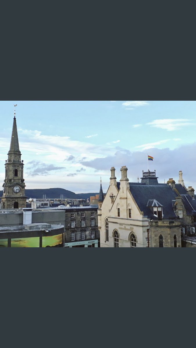 MissRae_1's tweet photo. Felt emotional watching the parade pass me this morning #EqualitiesForAll #PrideNess #Inverness #FlyingTheRainbowFlag https://t.co/CI3y3Ig2iI