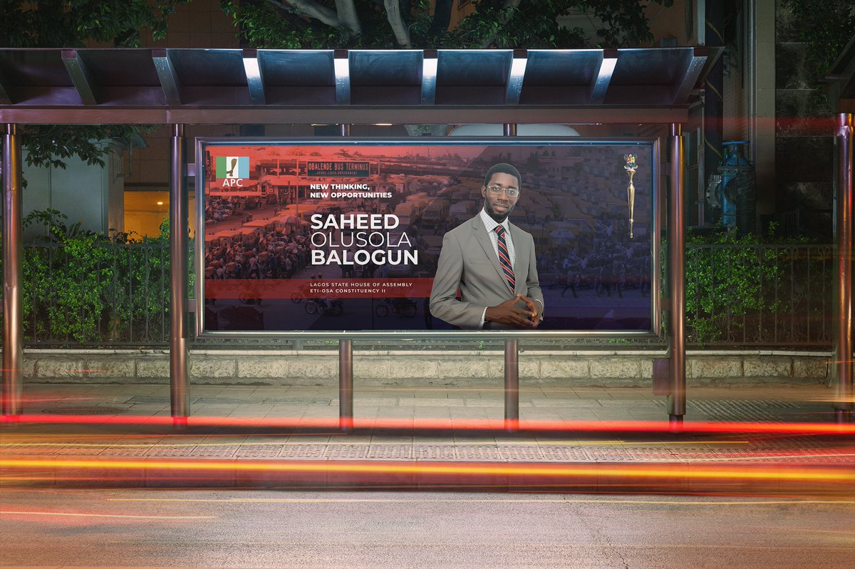 thegradientux's tweet photo. Campaign design for Saheed Balogun. #billboard #campaign #election2019 #election2019nigeria #branding #digital #design #thegradientng #politics #politicaldesign #nigeria https://t.co/mbVWZby2qE