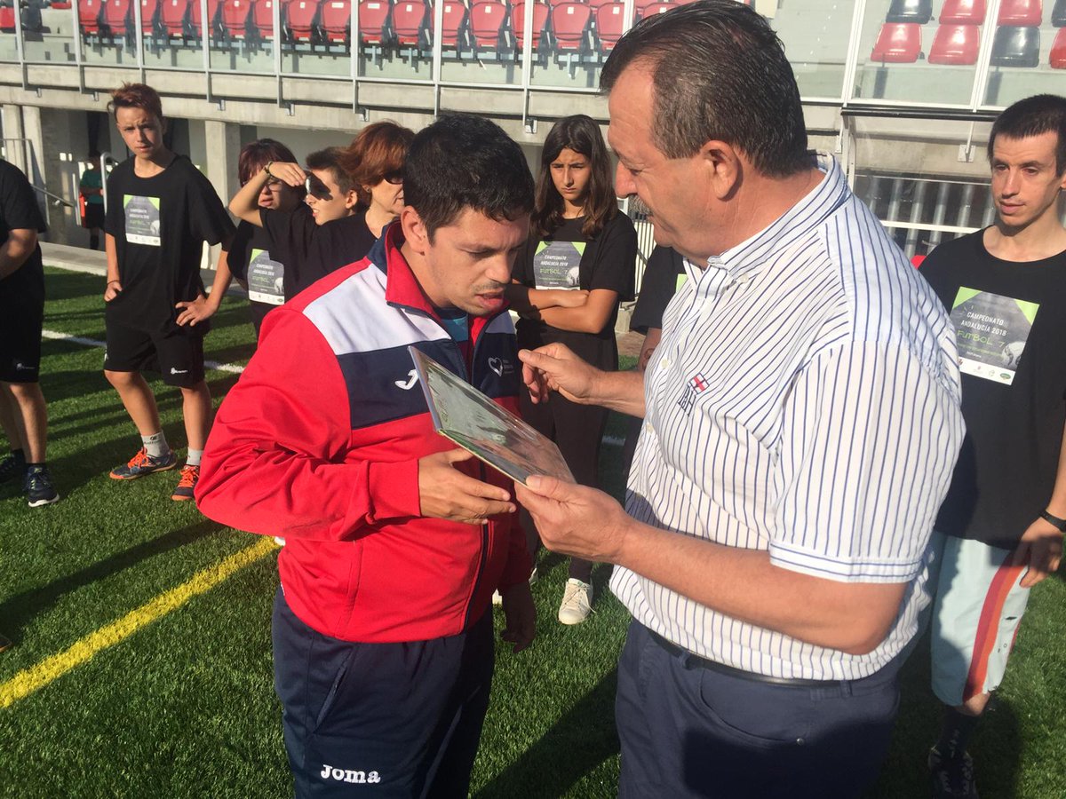 HospitalariasGr's tweet photo. Da comienzo el Campeonato de Andalucía @Fanddiandalucia en Pulpí, Almería. #Fútbol7 #Fanddi https://t.co/t54JkCcRgw