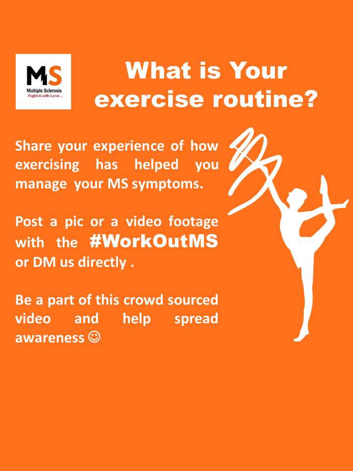 MSLetsFight's tweet photo. What is your exercise routine?Share your workout Pic or video footage and #WorkOutMS๐โโ๏ธ
#exercise #exerciseroutine #workout #workoutroutine #awareness #ms #mssymptoms #msday #multiplesclerosis #invisibleillness #ms #fatigue #positiveattitude #msfatigue #msawareness https://t.co/cRZUb2bP6M