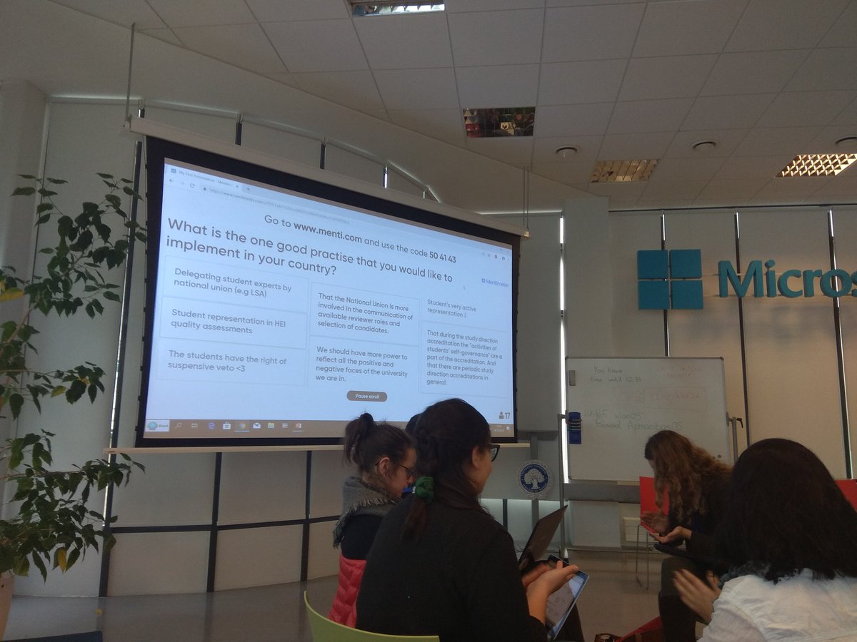 fwogonowski's tweet photo. Szkolenie dla ekspertów European Students' Union. Łotwa ma bardzo ciekawy system, w którym samorządy studenckie mają zapewnione minimalne finansowanie na poziomie 0,5% budżetu uczelni oraz prawo veta (!) podczas posiedzeń organów kolegialnych dot. spraw studentów. @psrporgpl https://t.co/Safh2tepBz