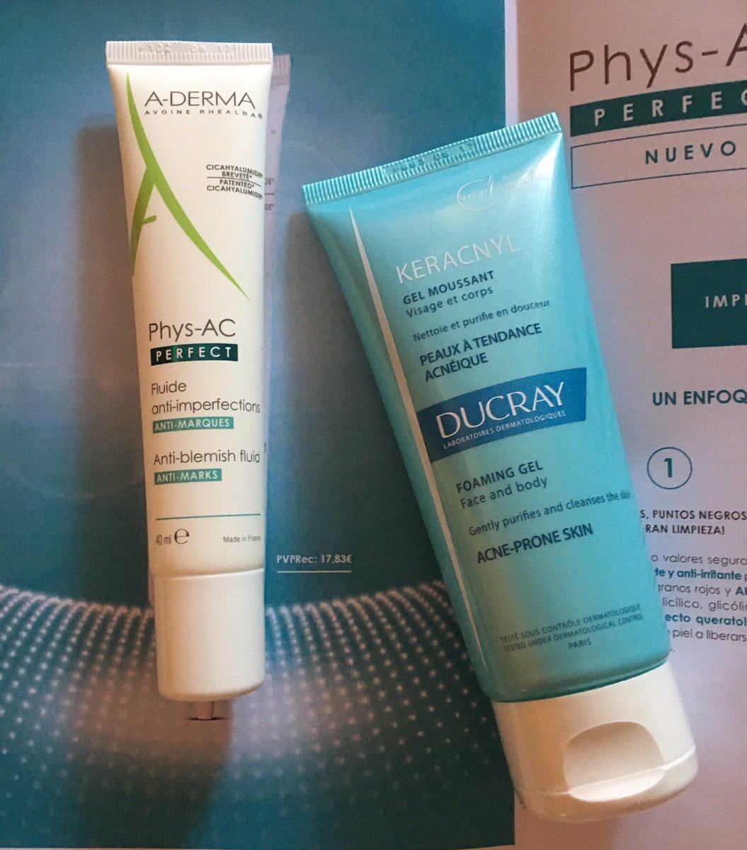 Bellezaerestu's tweet photo. Empezamos la mañana con gel limpiador enriquecido con #myrtacine Sin jabón, indicado para La higiene diaria de la piel seborreica o con tendencia acneica #keracnyl d @ducrayespana Y después un gel fluido, un cuidado perfeccionador, #physacperfect de A-derma #acne #pielseborreica https://t.co/ittl3xiack