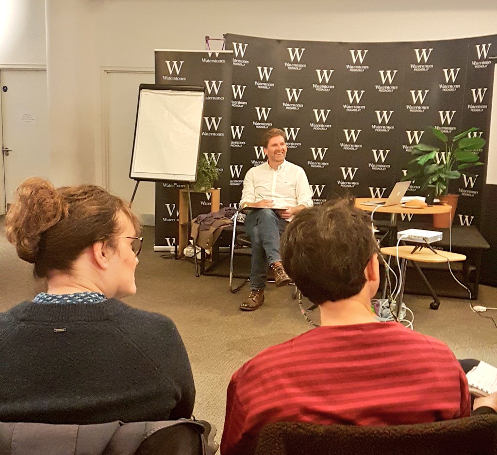 WordFactoryUK's tweet photo. We begin today with @adammarek's masterclass on metaphors! If your writing was a food or meal, what would it be? ๐ฒ #shortstorycourse https://t.co/Rsf5atWDKC
