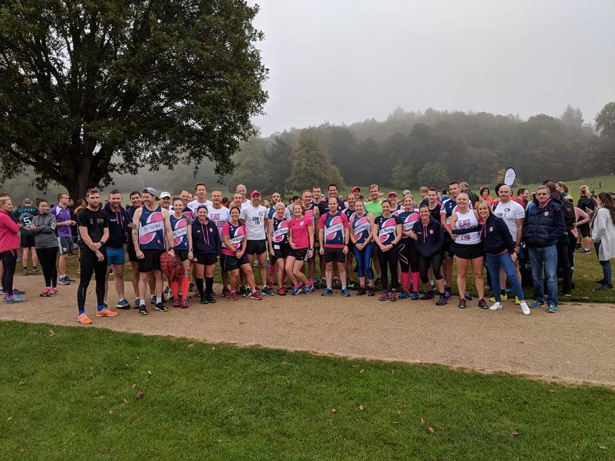 matthewpont's tweet photo. Solid turnout for @TriSurrey at @reigateparkrun this morning s morning. https://t.co/Rv9ZIBotkJ