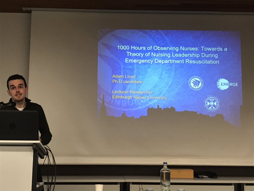 <a href="/AdamEthanLloyd/">Adam Lloyd. Nurse-Ph.D</a> describing nurses leadership role in the resuscitation room; informal, emergent and adaptive. We need to recognise the hidden leadership of nurses #ENTCConf
