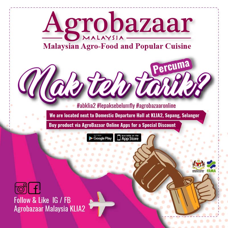 Melaka_abo's tweet photo. 🤗🤗 PERCUMA ??
Iye percuma.. dapatkan di kaunter ABKLIA 2 ... 😁😁

🕭🕭Membeli belah di Agrobazaar Online anda dapat Special Discount 👍👍
🍯🍯Hanya di #agrobazaaronline https://t.co/ktvg7c3EHj
