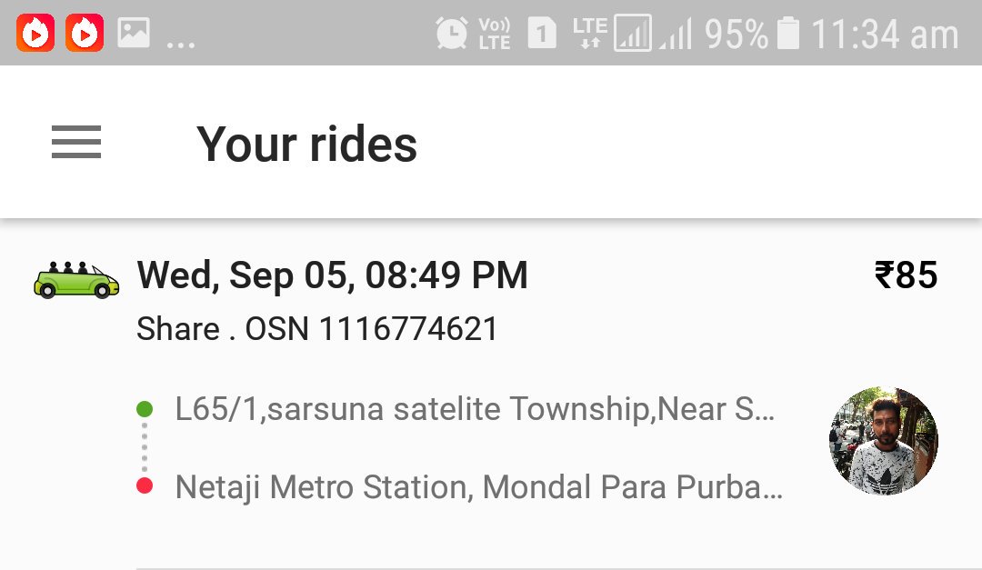 Loymusical's tweet photo. What are you trying to say @ola_supports @Olacabs ? Have you gone through my full tweet? I am using a sharecab by applying ur 8 K.M share pass which costs Rs.50 to 85. For years I am paying the flat fare rate what ever for the same locations now the K. M has incresed suddenly? https://t.co/LMIov3kVHf