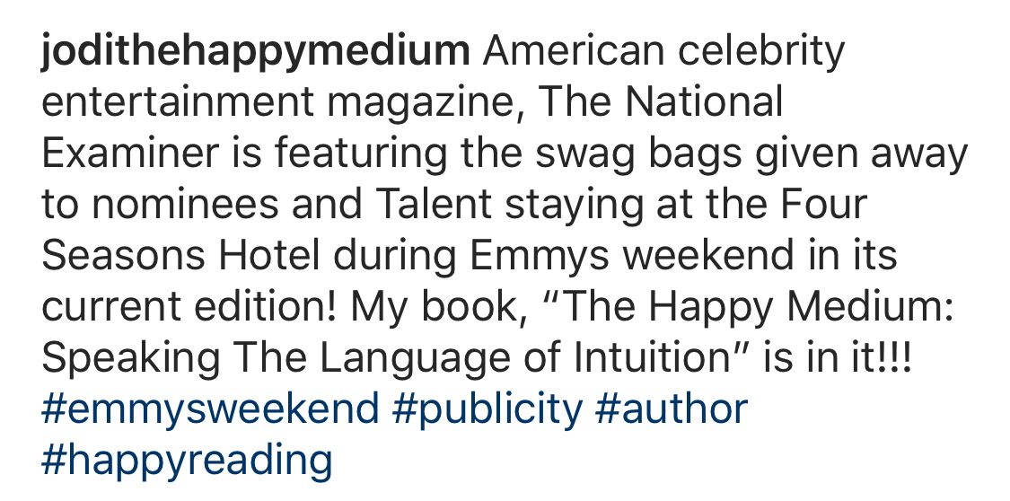 JodiLivon's tweet image. &quot;The Happy Medium: Speaking the Language of Intuition&quot; is really showing up in the most interesting of places! #nationalcoverage #thehappymedium #author #jodilivon