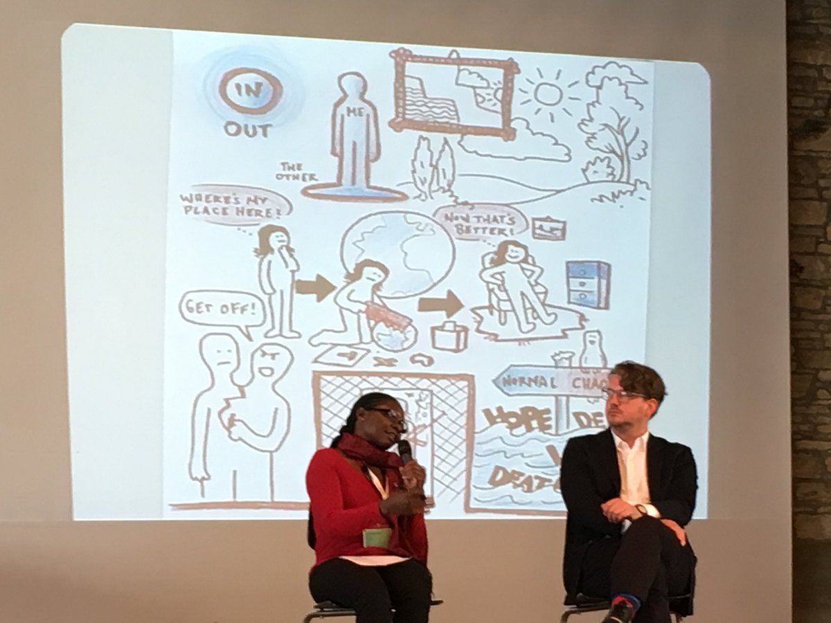 AbiFreiburg's tweet photo. At the @NW_FlueFor conference in Eichstätt we are listening to the keynote of Dr Rose Jaji of the University of Zimbabwe on refugees and space. We were lucky to have Dr Jaji visit Freiburg in April for her to speak to our conference on refugee housing. #NWFF18 #abifreiburg https://t.co/Ex11KsL6n7