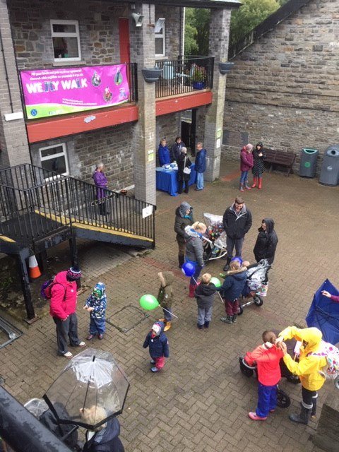 Stay_at_DVCP's tweet photo. Lots braving the weather for this morning's @BobathWales Welly Walk! #topcause #greatvenuechoice #darevalleyrocks https://t.co/MQlNuSVegJ