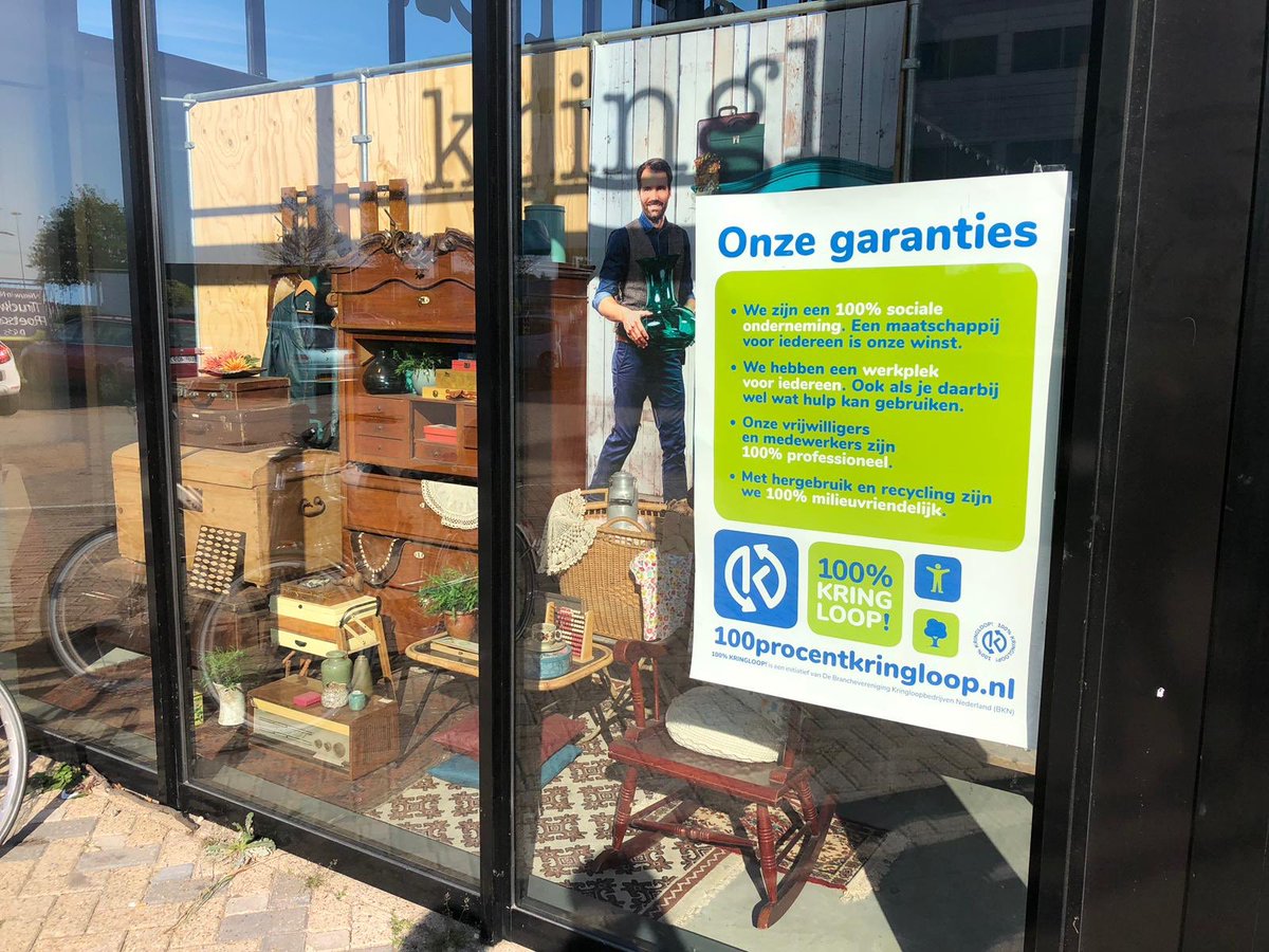 Hoera! Vandaag is het Nationale Kringloopdag en wordt het #100procentkringloop merk gelanceerd voor citculaire èn sociale <a href="/kringloopdag/">BKN</a> leden. Bezoek een kringloopwinkel in jouw buurt en feest mee! <a href="/giesbers/">Mark Giesbers</a> <a href="/AccentureNL/">Accenture the Netherlands</a>