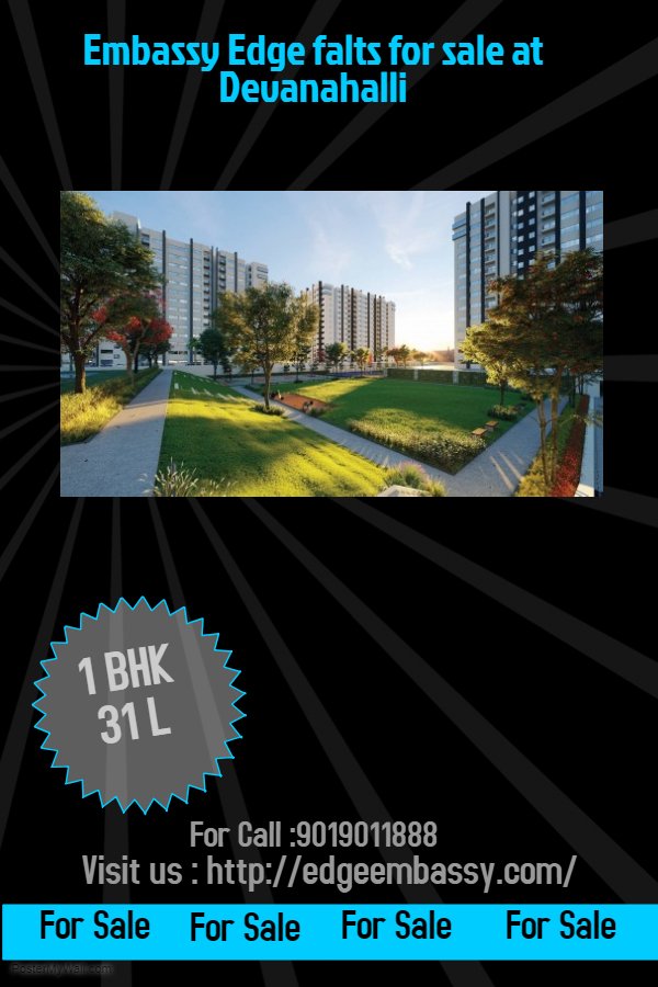 realestateCP1's tweet image. Embassy Edge has been designed for the world’s new outlooks. Buy 1,2,3,4 BHK flats at Devanahalli, Bangalore at affordable prices

edgeembassy.com
#embassyedgedevanahalli #embassyspringsdevanahalli #embassyedgebangalore #residentialflatsdevanahalli #1bhkflatsindevanahalli