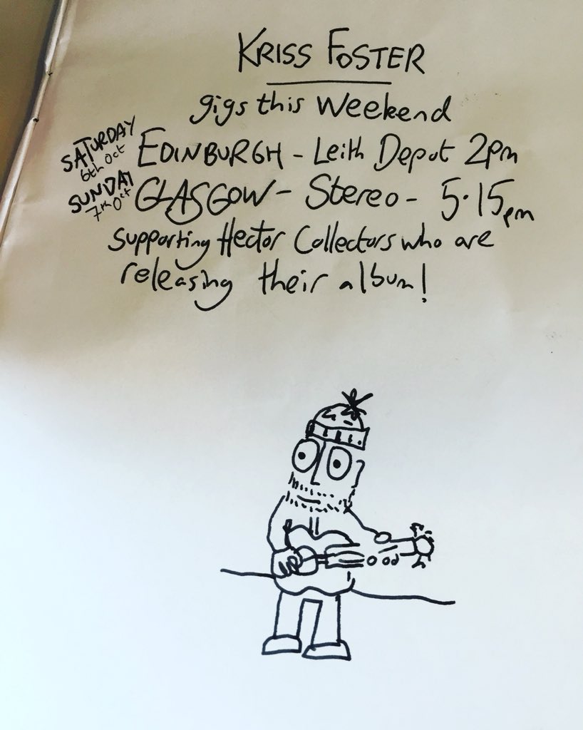KrissFoster's tweet photo. This weekend I will be mainly gigging in Scotland. https://t.co/ySfyADTxcD