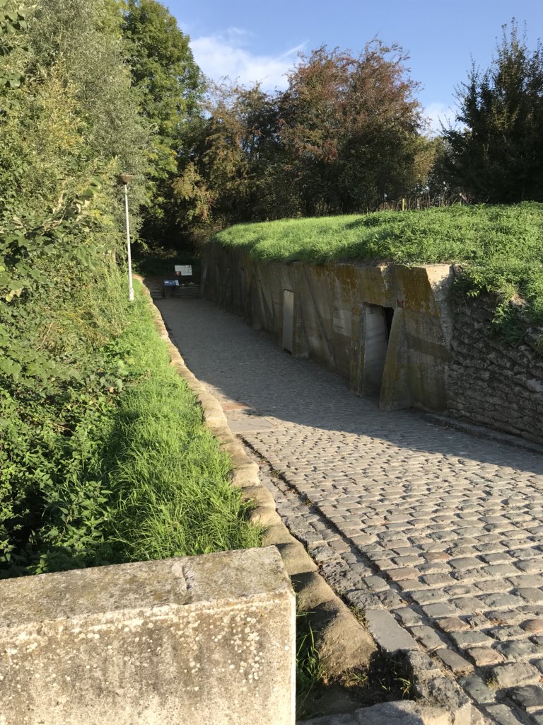 KS3hist's tweet photo. Day 2 - Morning visit to Essex Farm Cemetery where John McCrae wrote his ‘In Flanders Fields’ poem. #Belgium2018 https://t.co/lmuRY1Ptro