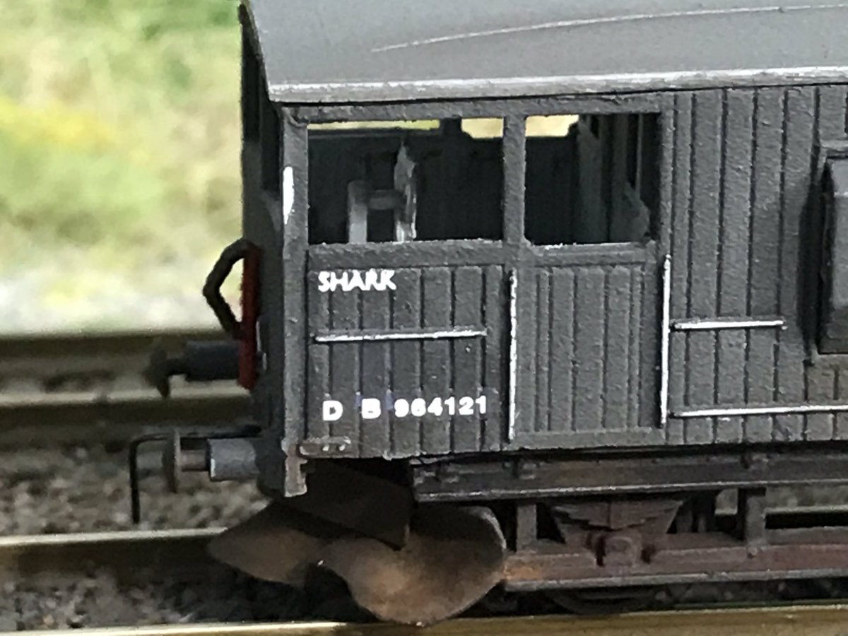 N_Amberfield's tweet photo. Shark ballast plough brake van completed ✔️ #ProjectShark #NGauge https://t.co/DQOGhixInW