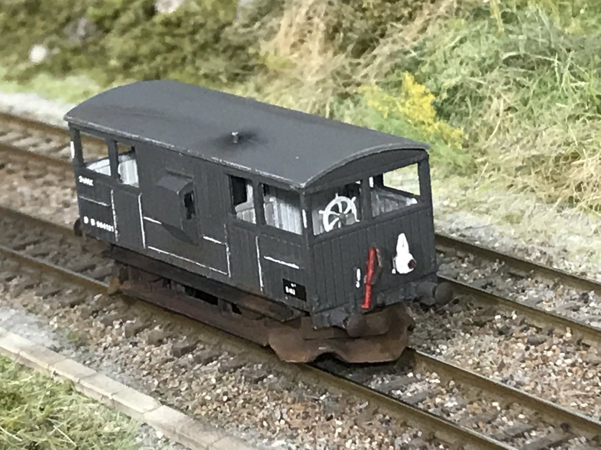 N_Amberfield's tweet photo. Shark ballast plough brake van completed ✔️ #ProjectShark #NGauge https://t.co/DQOGhixInW