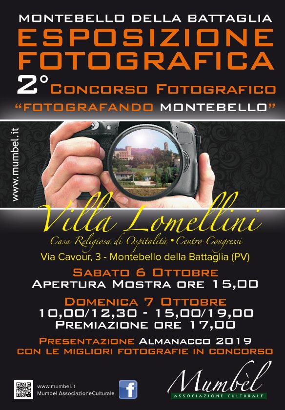 Mumbel_AssC's tweet photo. SABATO 6 E DOMENICA 7 MOSTRA FOTOGRAFICA "FOTOGRAFANDO MONTEBELLO" A VILLA LOMELLINI, VIA CAVOUR 3 - MONTEBELLO DELLA BATTAGLIA (PV) #Mumbel #Associazione #Eventi #ProvinciaDiPavia #OltrepoPavese #ProvinciaPavese #Mostra #arte https://t.co/GdUTAO9KA9