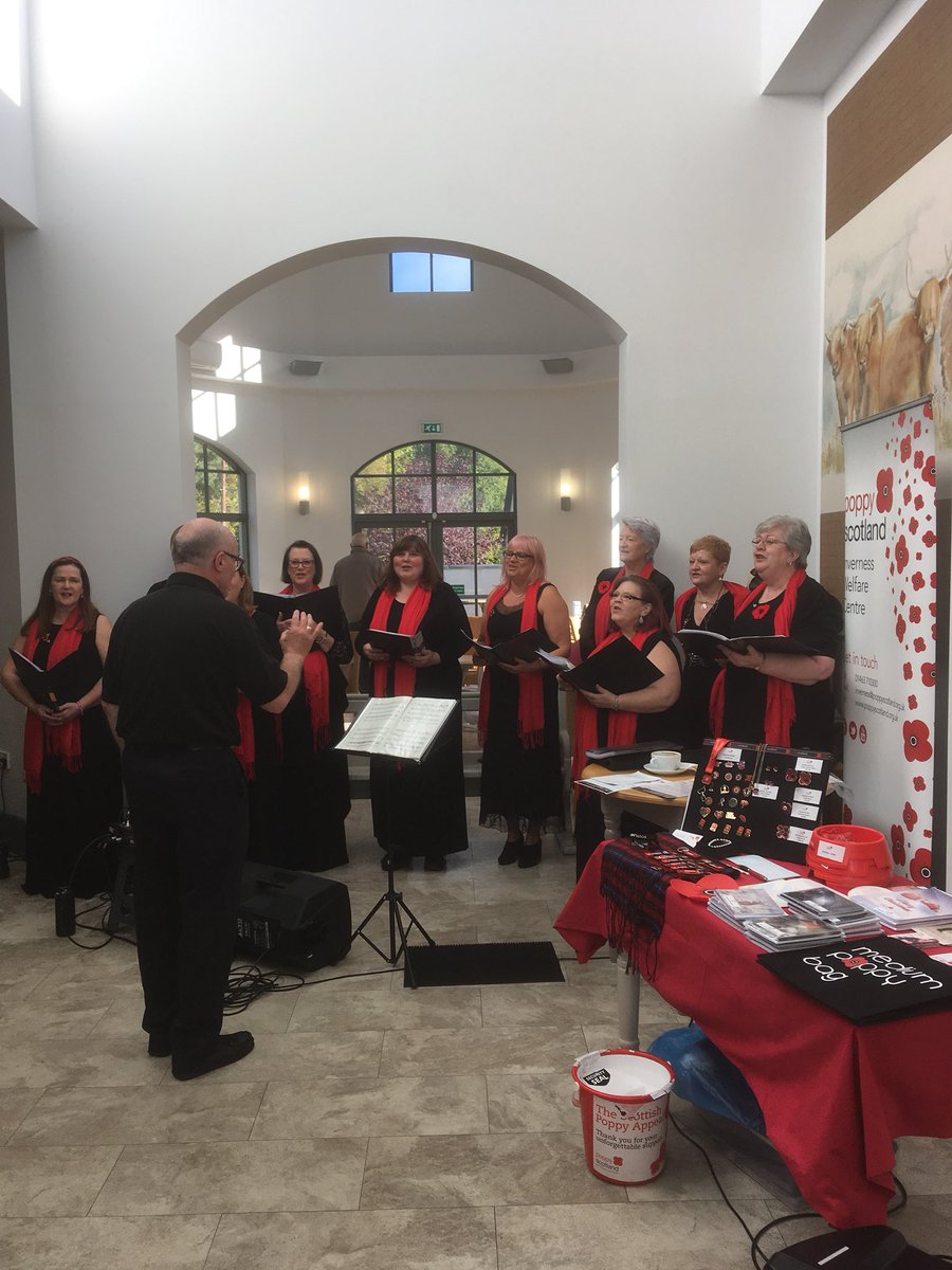 FrancesBeveridg's tweet photo. Come and see @KMWChoir and @poppyscotland @BrodieCF today. We will be here till 4pm. https://t.co/W4mH4TyOwh